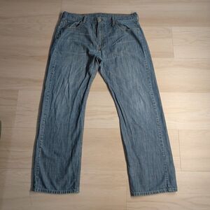 Levis 569 Jeans Mens 36x34 Blue Loose Fit Medium Wash Denim 5 Pocket Casual